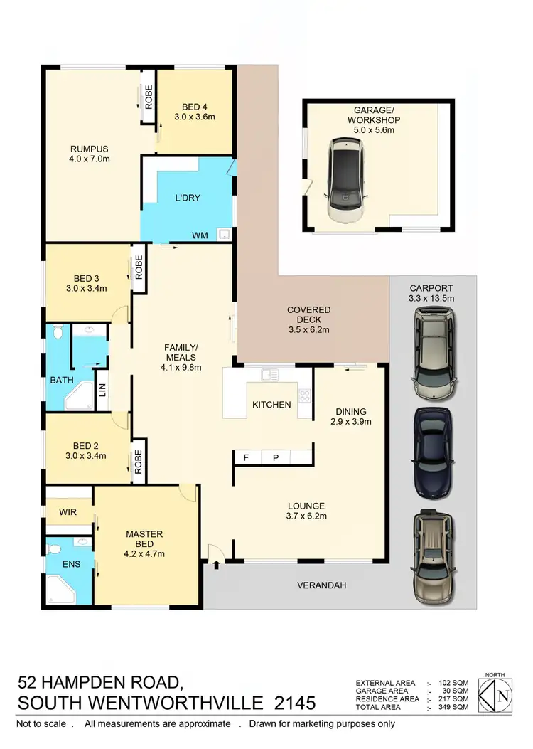 Floorplan of Homely house listing, 52 Hampden Rd, South Wentworthville NSW 2145