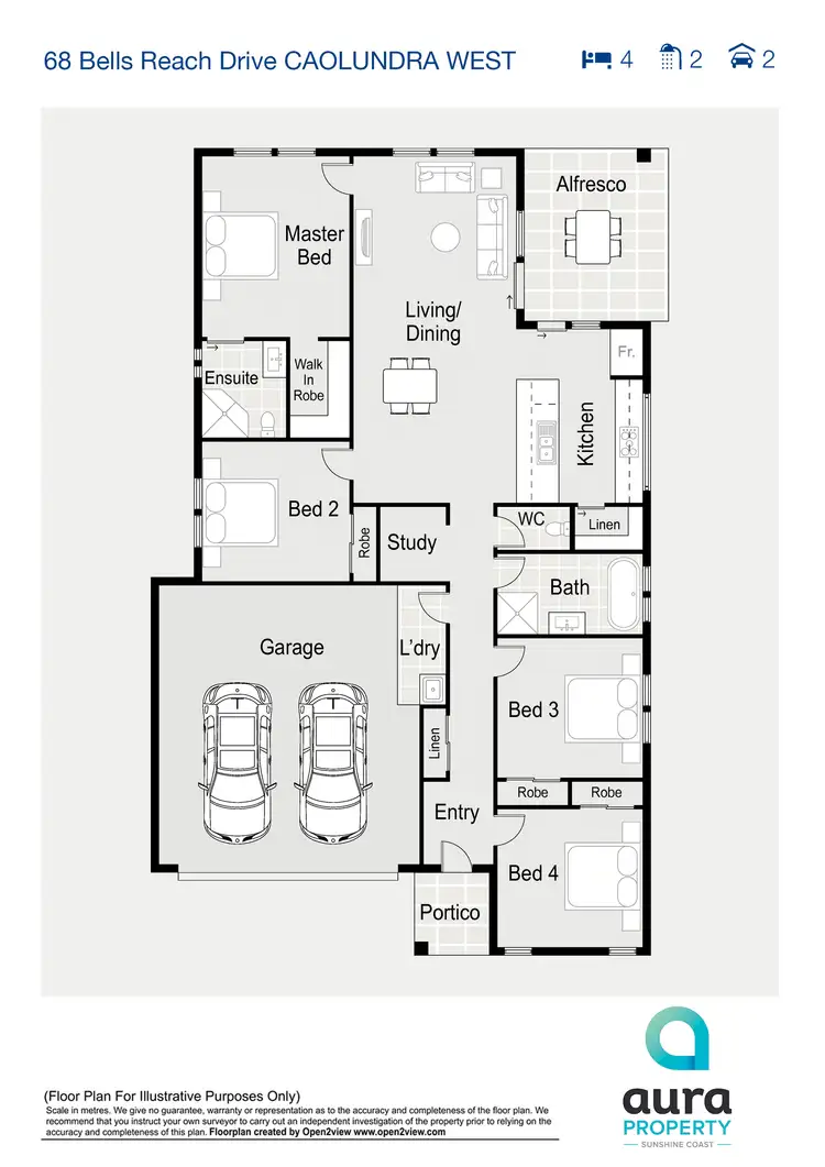 Floorplan of Homely house listing, 68 Bells Reach Dr, Caloundra West QLD 4551