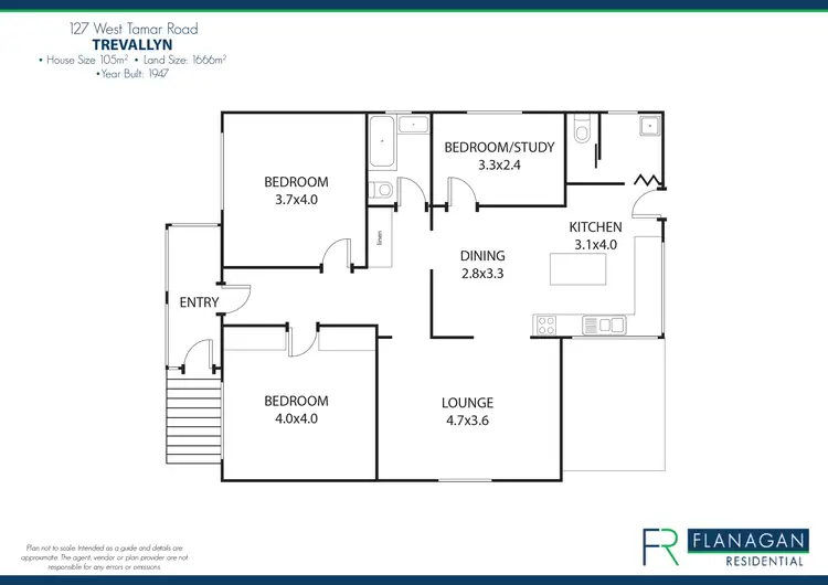 Floorplan of Homely house listing, 127 West Tamar Rd, Trevallyn TAS 7250