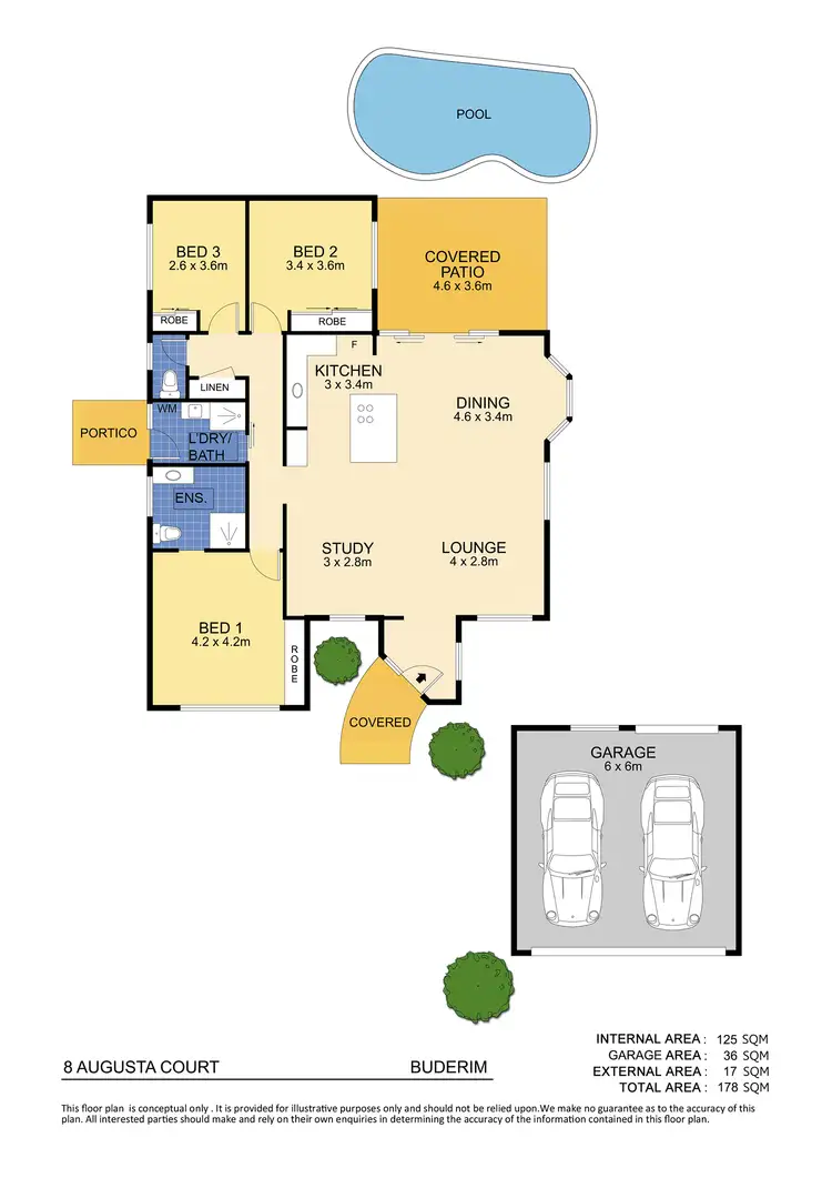 Floorplan of Homely house listing, 8 Augusta Court, Buderim QLD 4556
