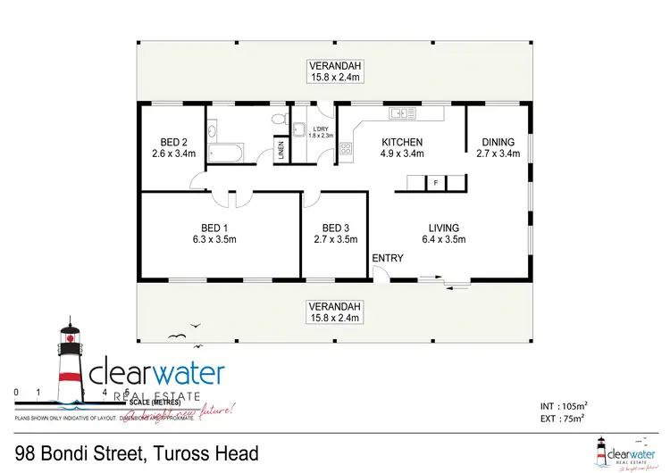 Floorplan of Homely house listing, 98 Bondi St, Tuross Head NSW 2537