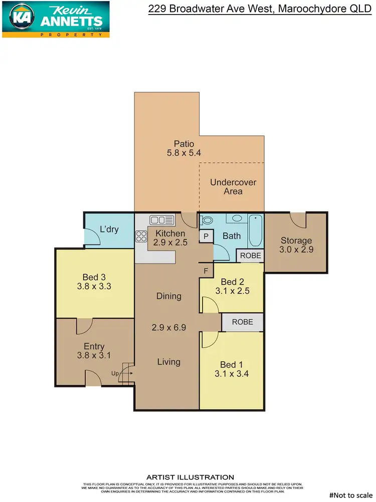 Floorplan of Homely house listing, 229 Broadwater Ave W, Maroochydore QLD 4558