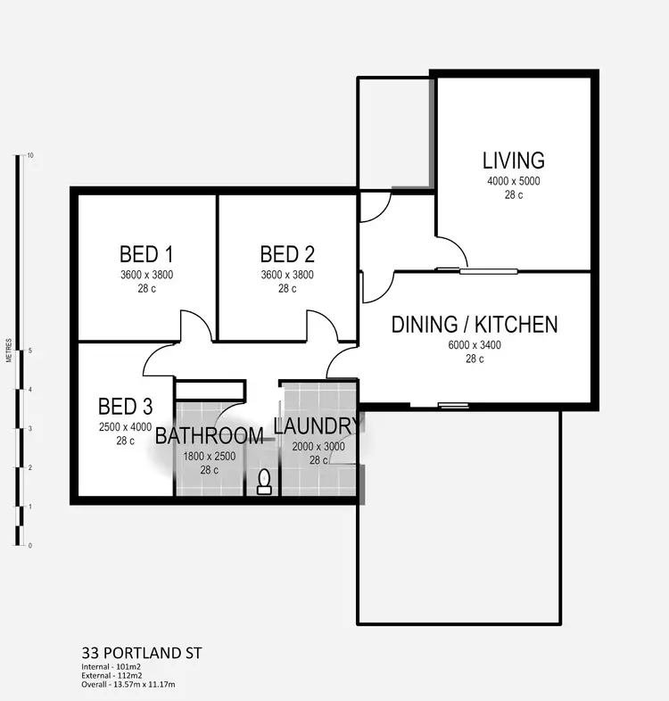 Floorplan of Homely house listing, 33 Portland St, Penola SA 5277