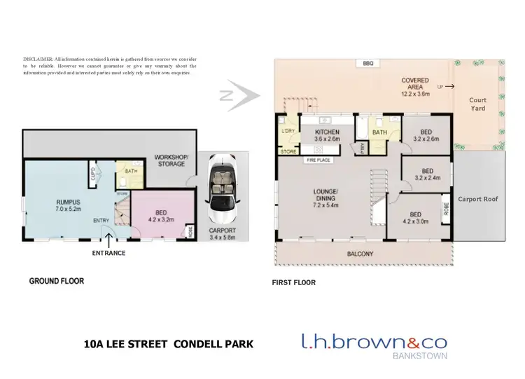 Floorplan of Homely house listing, 10A Lee Street, Condell Park NSW 2200