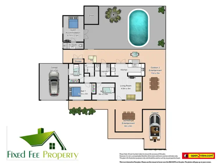 Floorplan of Homely house listing, 23 Davis Cl, Manoora QLD 4870