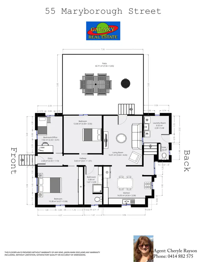 Floorplan of Homely house listing, 55 Maryborough St, Walkervale QLD 4670