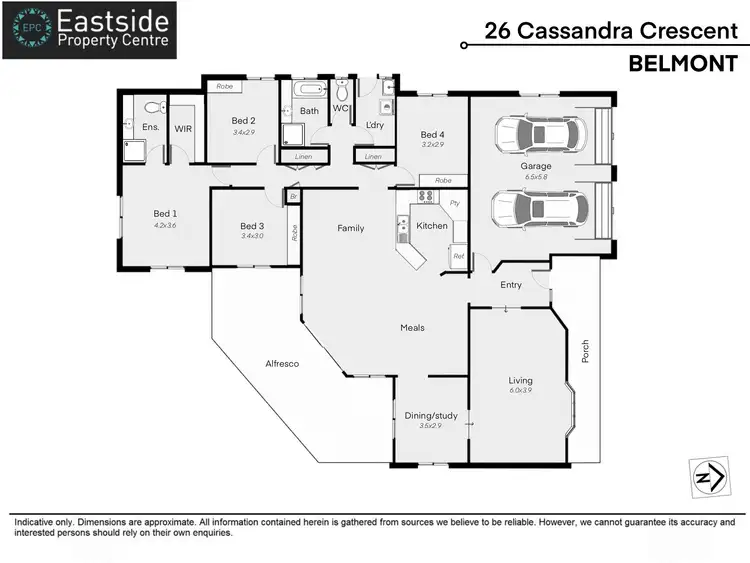 Floorplan of Homely house listing, 26 Cassandra Cres, Belmont QLD 4153