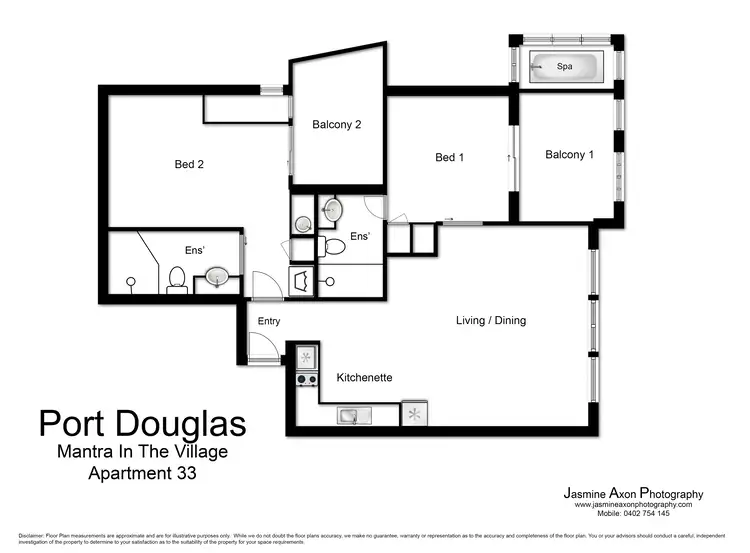 Floorplan of Homely unit listing, 33/9 Grant Street, Port Douglas QLD 4877