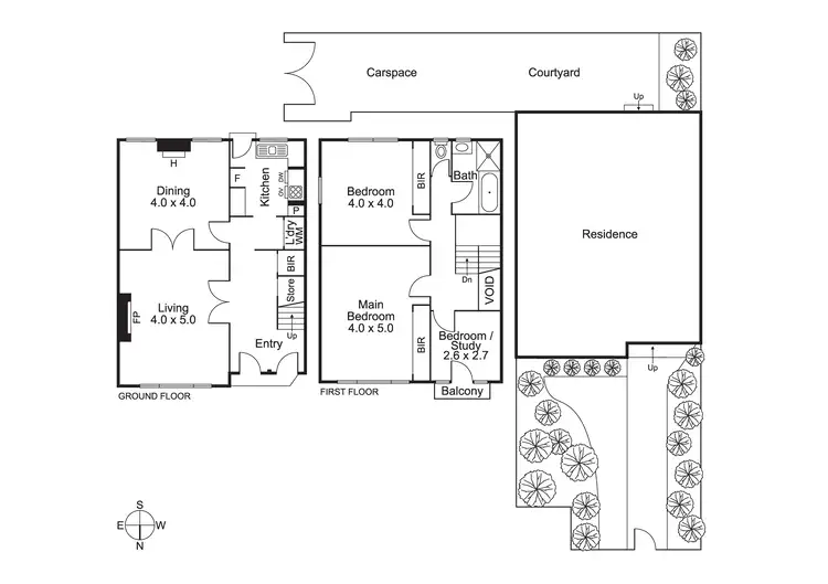 Floorplan of Homely townhouse listing, 7/164 Esplanade, Brighton VIC 3186
