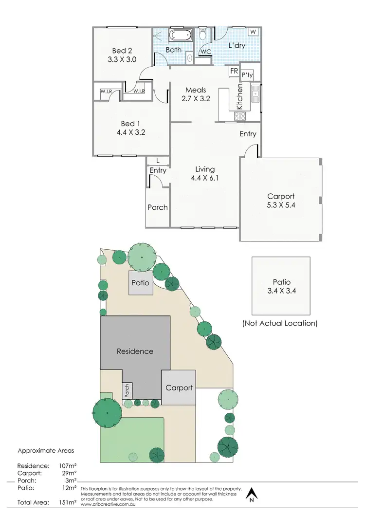 Floorplan of Homely house listing, 217 & 217A Manning Rd, Waterford WA 6152