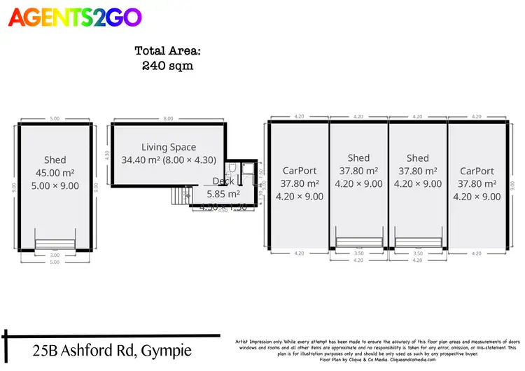 Floorplan of Homely house listing, 25B Ashford Rd, Gympie QLD 4570