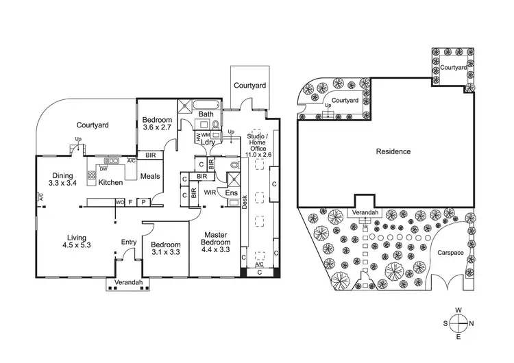 Floorplan of Homely villa listing, Unit 1/79 Champion St, Brighton VIC 3186