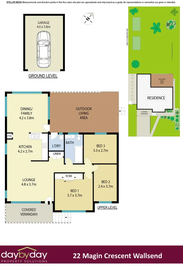 Floorplan of Homely house listing, 22 Magin Cres, Wallsend NSW 2287