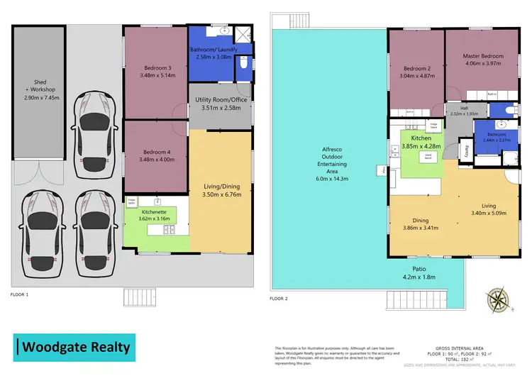 Floorplan of Homely house listing, 1 Wattle St, Woodgate QLD 4660