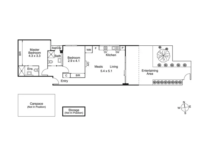 Floorplan of Homely apartment listing, Unit 2/464 Hawthorn Rd, Caulfield South VIC 3162