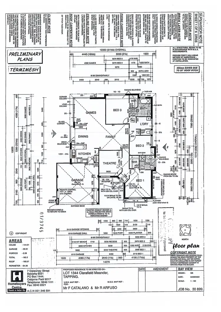 Floorplan of Homely house listing, 43 Clarafield Meander, Tapping WA 6065