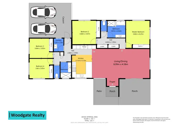Floorplan of Homely house listing, 1 Ocean View Drive, Woodgate QLD 4660