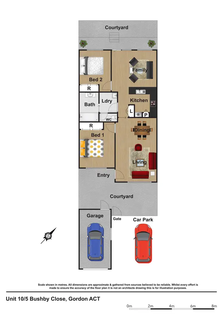 Floorplan of Homely townhouse listing, Unit 10/5 Bushby Cl, Gordon ACT 2906