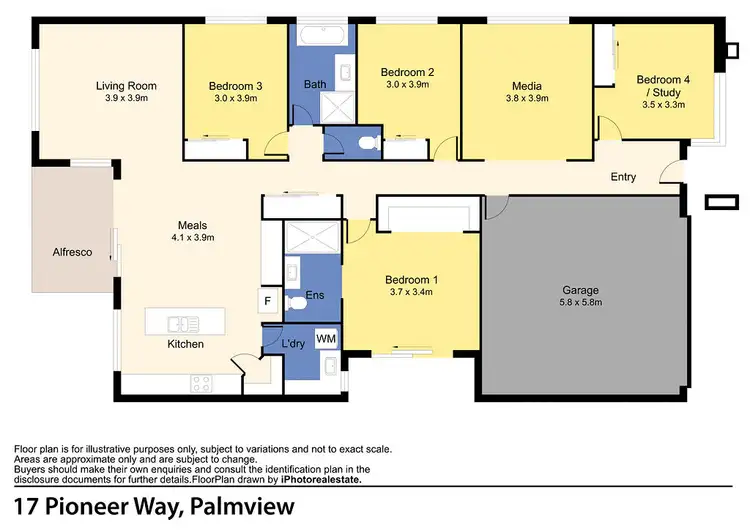Floorplan of Homely house listing, 17 Pioneer Way, Palmview QLD 4553