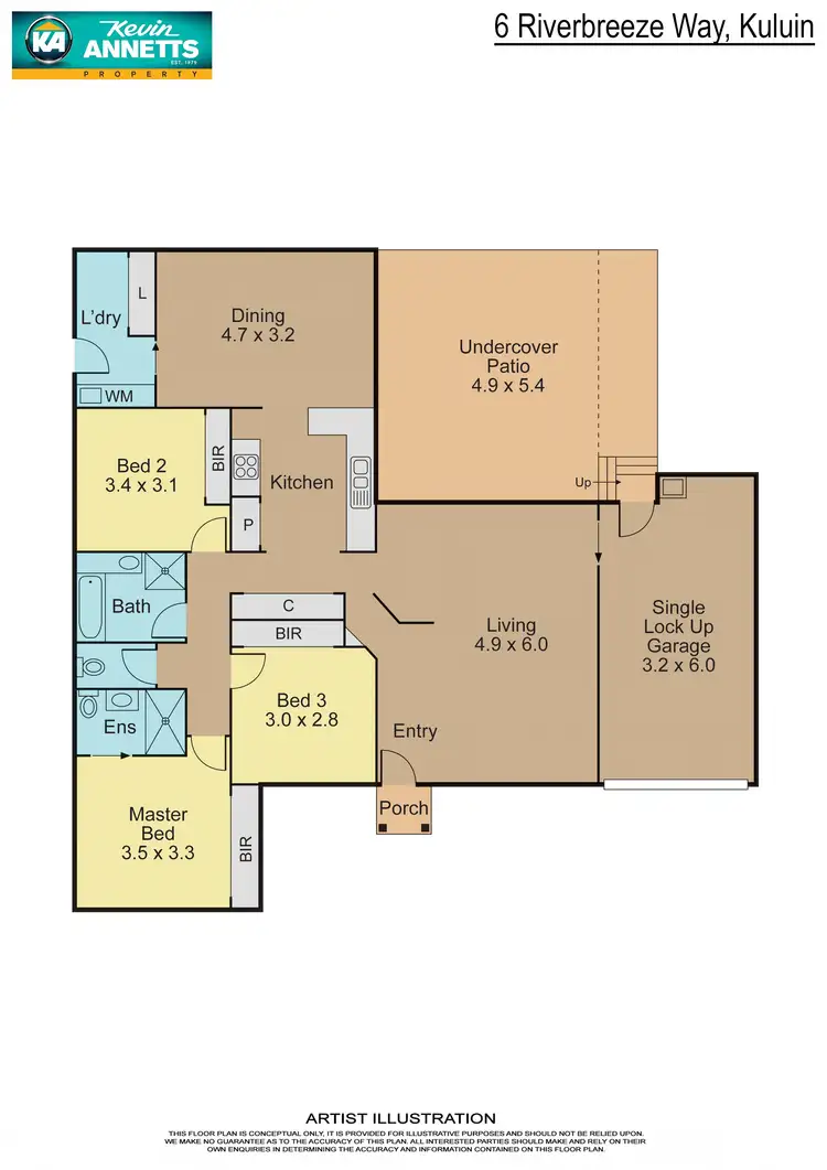 Floorplan of Homely house listing, 6 Riverbreeze Way, Kuluin QLD 4558