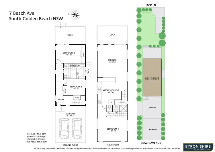 Floorplan of Homely house listing, 7 Beach Ave, South Golden Beach NSW 2483