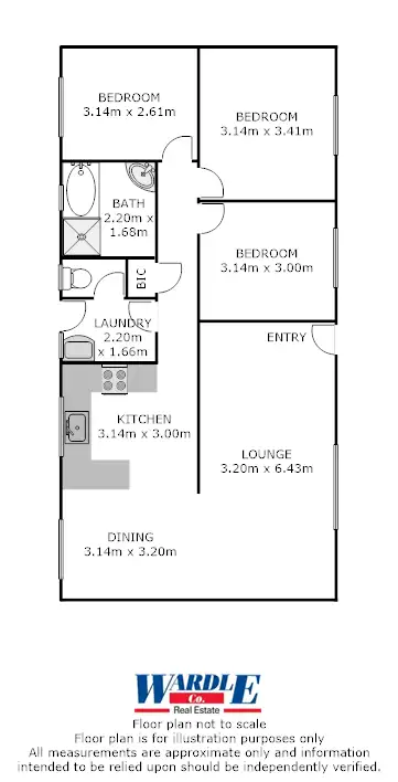Floorplan of Homely house listing, 6 Collins St, Jamestown SA 5491