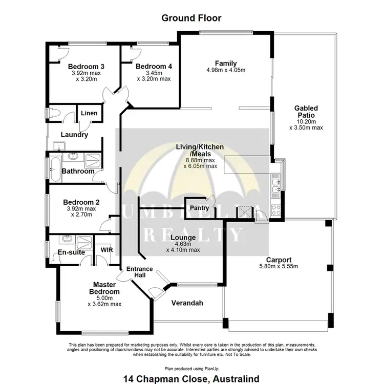Floorplan of Homely house listing, 14 Chapman Cl, Australind WA 6233
