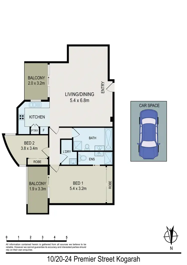 Floorplan of Homely unit listing, Unit 10/20-24 Premier Street, Kogarah NSW 2217