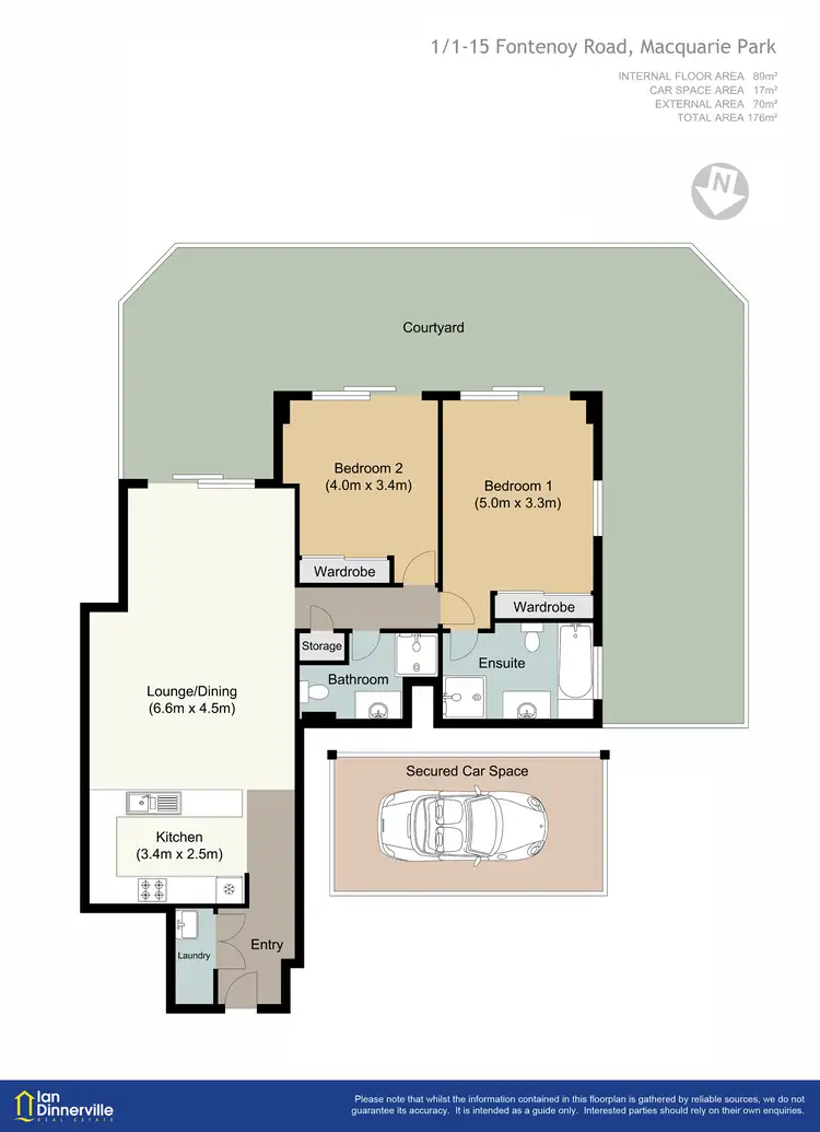 Floorplan of Homely unit listing, 1/1-15 Fontenoy Road, Macquarie Park NSW 2113