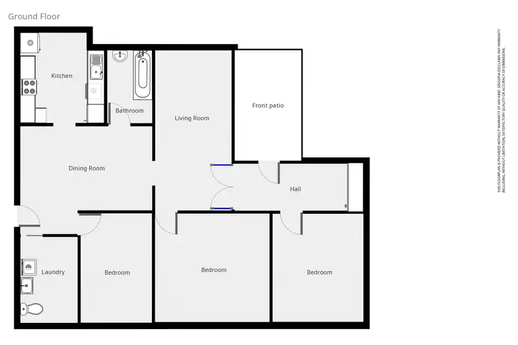 Floorplan of Homely house listing, 50-52 Ligar St, Stawell VIC 3380