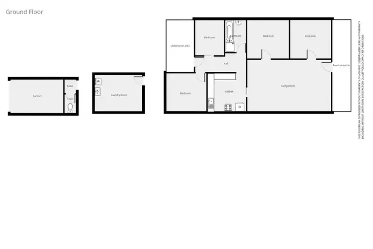 Floorplan of Homely house listing, 44 Ligar St, Stawell VIC 3380