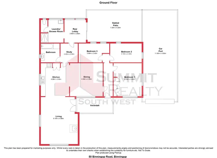 Floorplan of Homely house listing, 50 Binningup Road, Binningup WA 6233