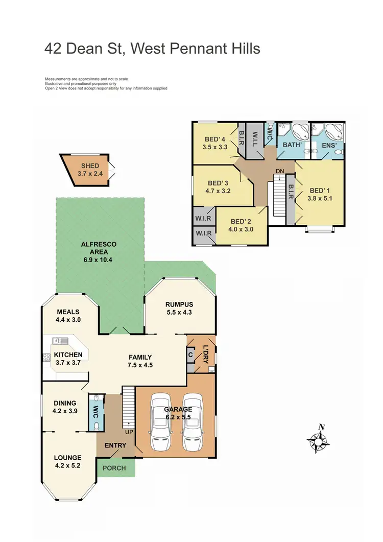 Floorplan of Homely house listing, 42 Dean Street, West Pennant Hills NSW 2125