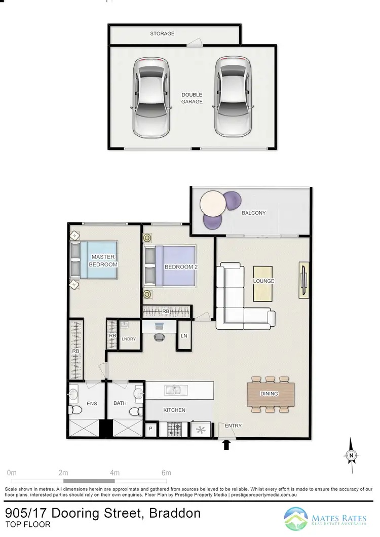 Floorplan of Homely apartment listing, 905/17 Dooring St, Braddon ACT 2612
