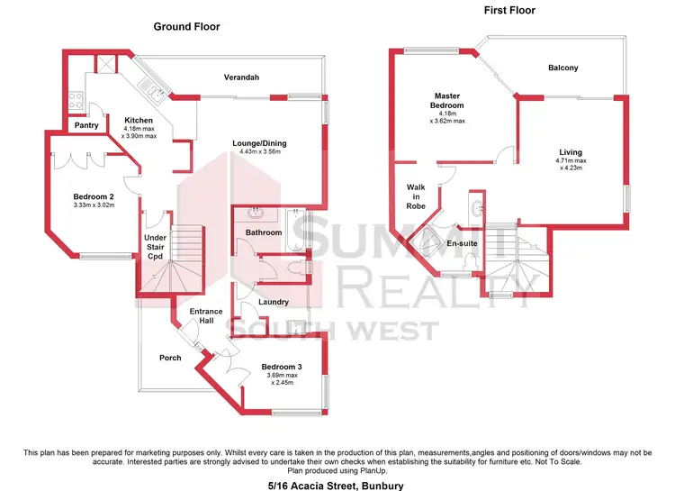 Floorplan of Homely unit listing, 5/16 Acacia Street, Bunbury WA 6230
