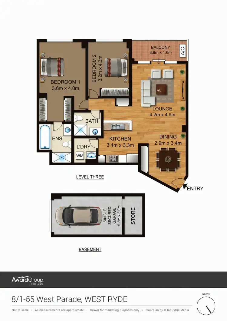 Floorplan of Homely unit listing, 8/1-55 West Parade, West Ryde NSW 2114