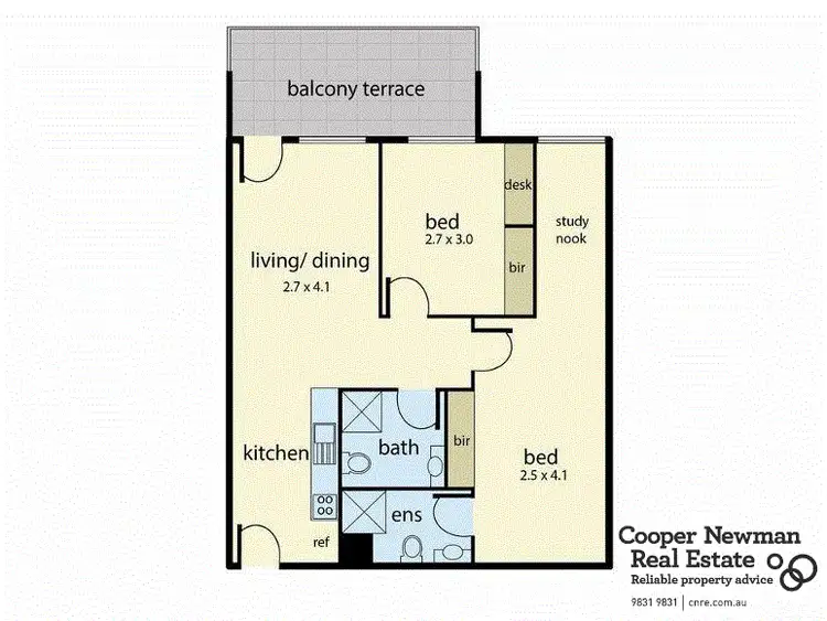 Floorplan of Homely apartment listing, S07/662 Blackburn Road, Notting Hill VIC 3168