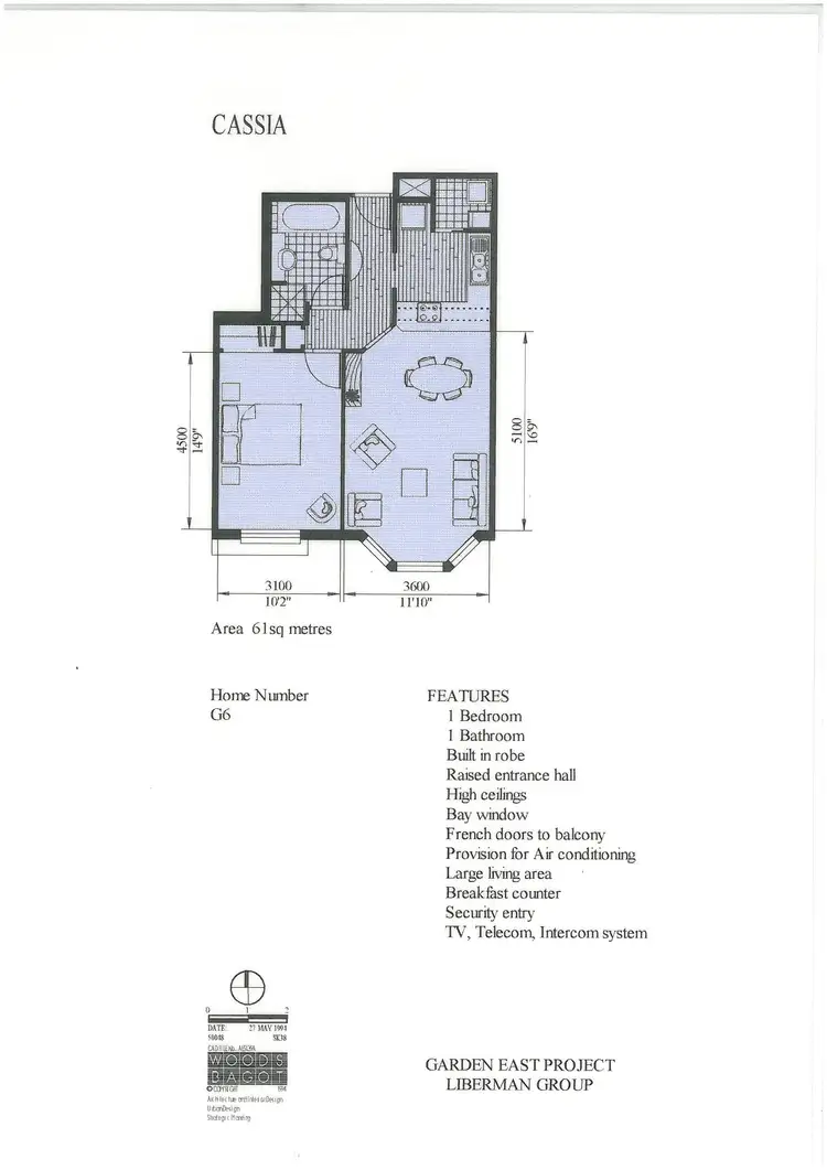 Floorplan of Homely unit listing, 15/11 Charlick Circuit, Adelaide SA 5000
