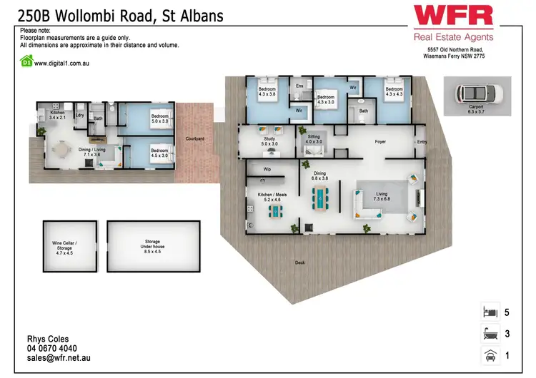 Floorplan of Homely house listing, 250B Wollombi Rd, St Albans NSW 2775
