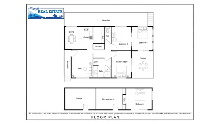 Floorplan of Homely house listing, 18-20 Edward Lane, Kyogle NSW 2474