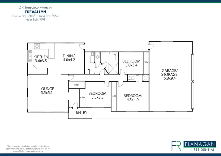 Floorplan of Homely house listing, 4 Clearview Ave, Trevallyn TAS 7250