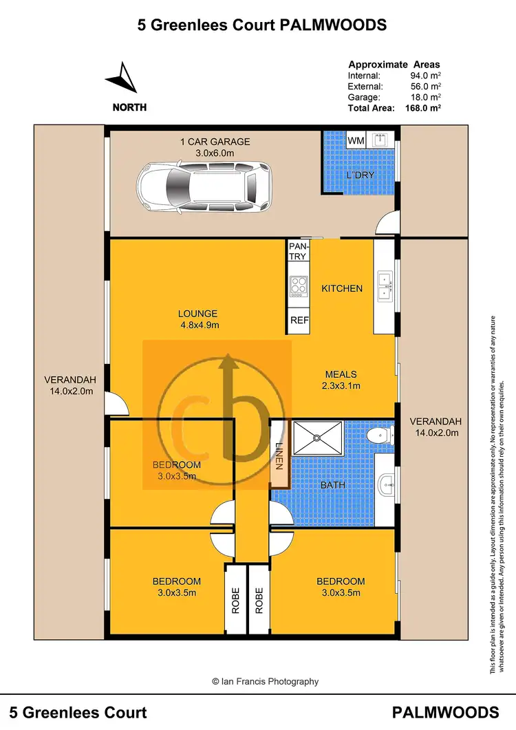 Floorplan of Homely house listing, 5 Greenlees Ct, Palmwoods QLD 4555