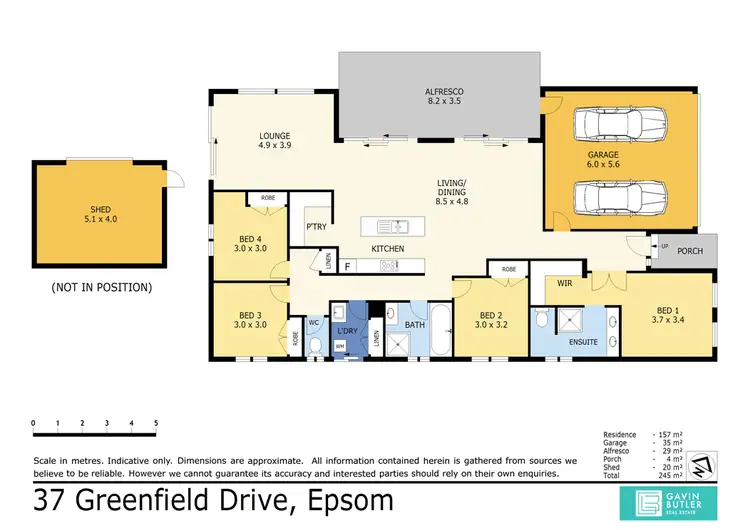 Floorplan of Homely house listing, 37 Greenfield Dr, Epsom VIC 3551