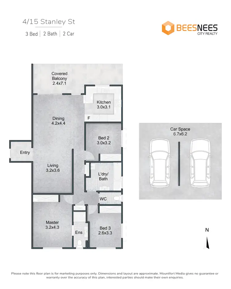 Floorplan of Homely apartment listing, 4/15 Stanley St, Indooroopilly QLD 4068