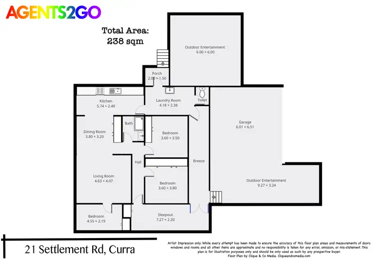 Floorplan of Homely house listing, 21 Settlement Rd, Curra QLD 4570