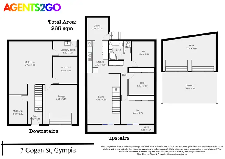 Floorplan of Homely house listing, 7 Cogan St, Gympie QLD 4570