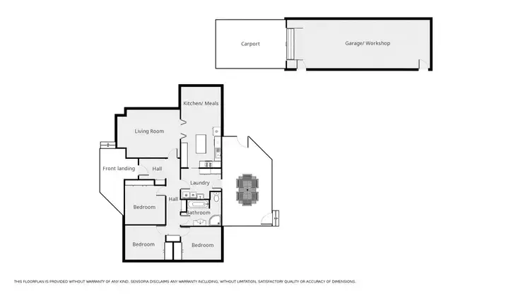 Floorplan of Homely house listing, 2 Heal St, Stawell VIC 3380
