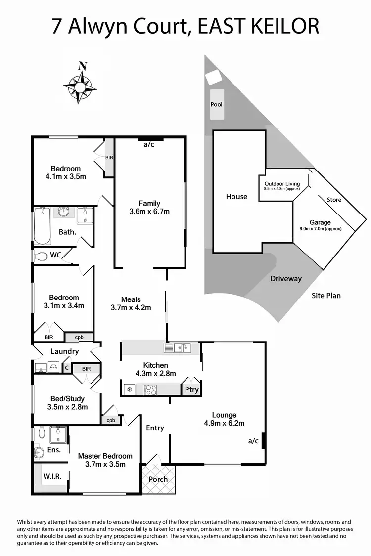 Floorplan of Homely house listing, 7 Alwyn Court, Keilor East VIC 3033