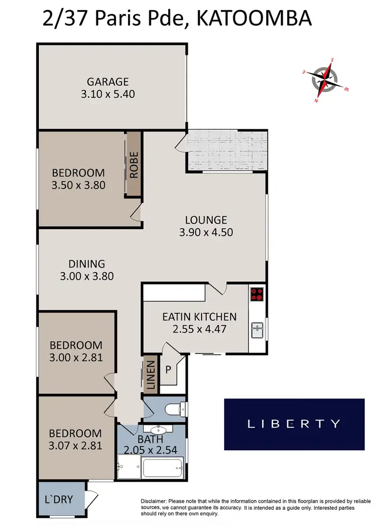 Floorplan of Homely villa listing, 2/37 Paris Parade, Katoomba NSW 2780