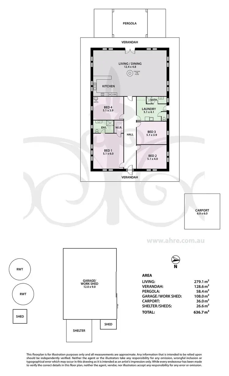 Floorplan of Homely rural property listing, 517 The Glen Rd, Rockleigh SA 5254